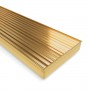 Tile Insert Rectangle Floor Waste Brushed Gold 1000*100*21